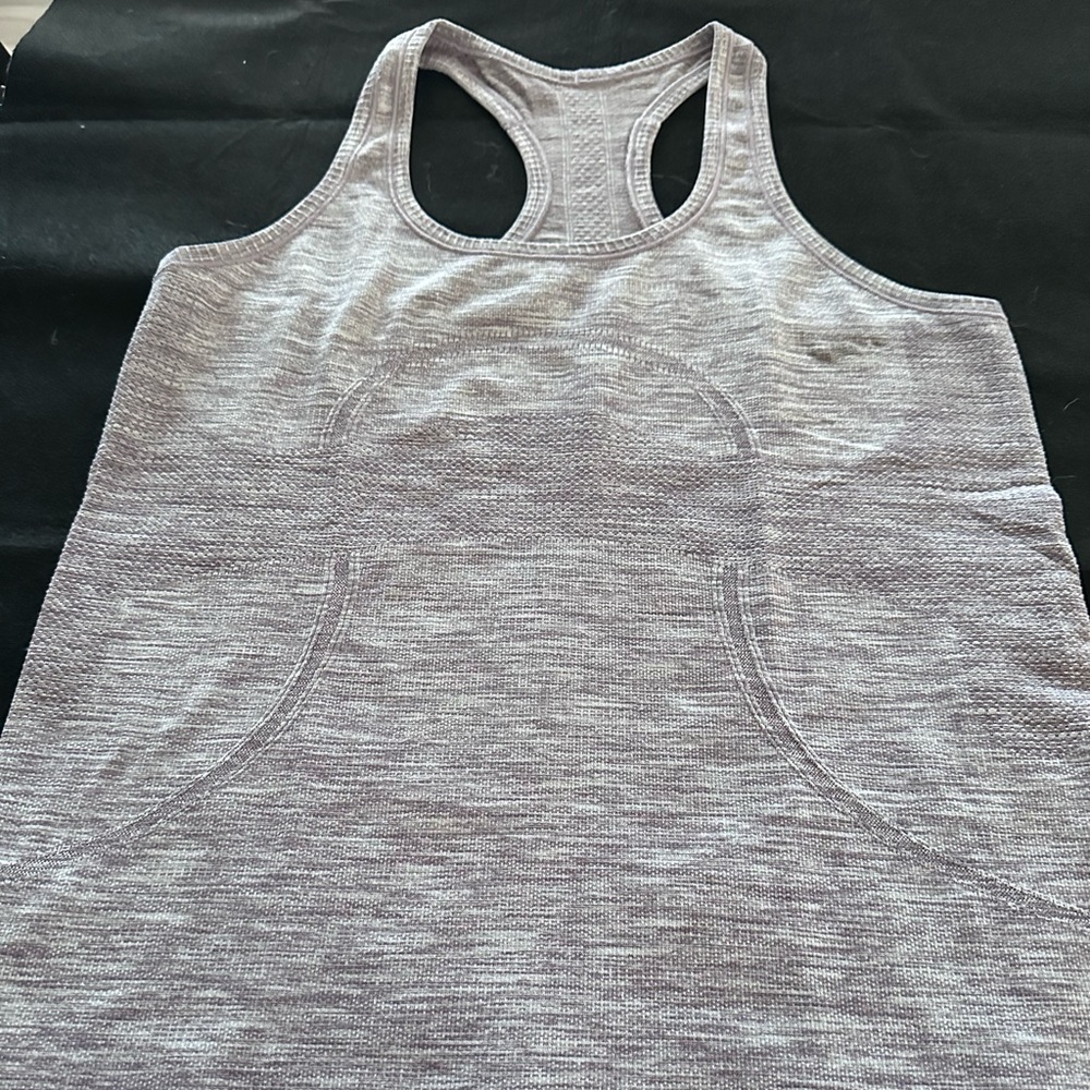 Lulu lemon purple marked racer back tank.